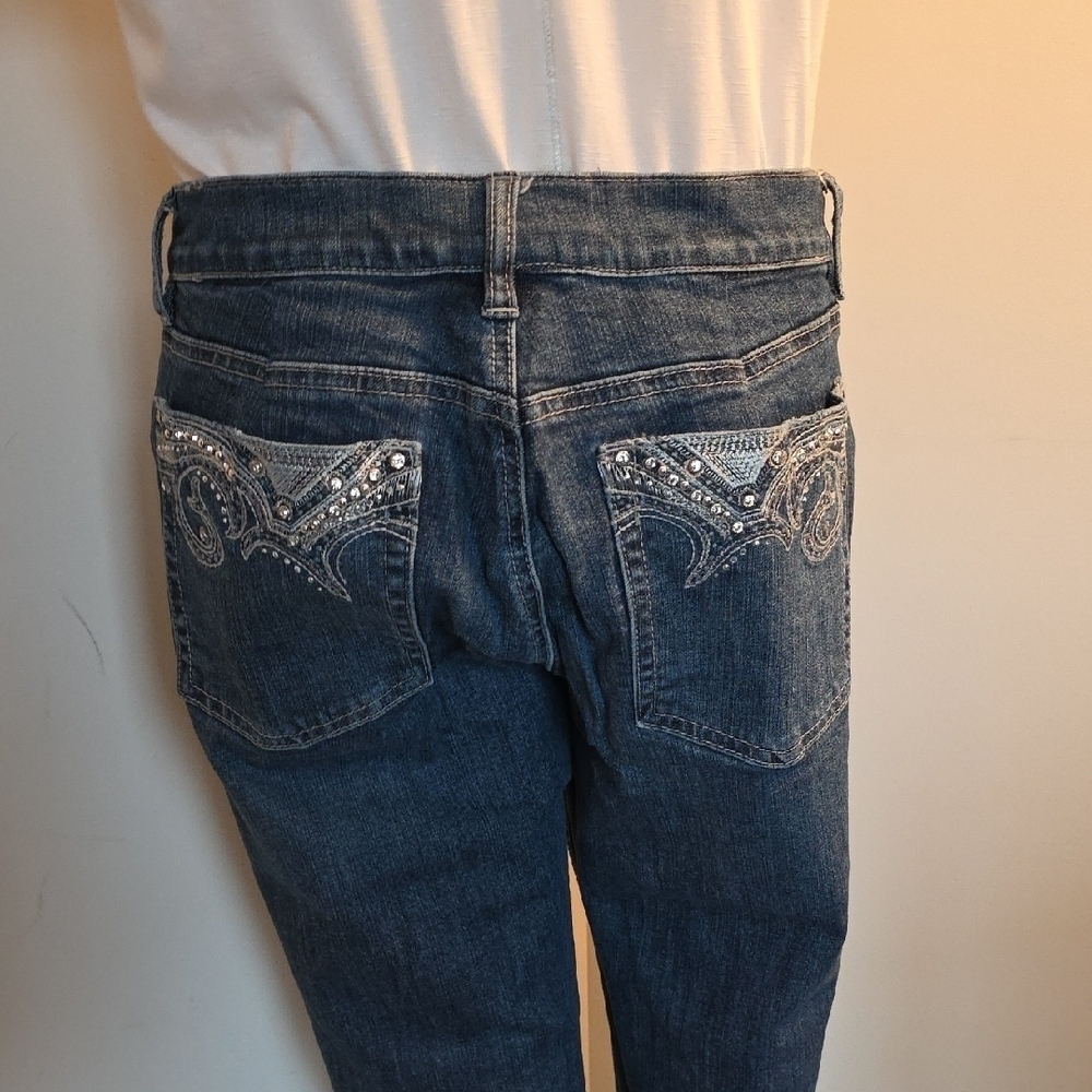 White House Black Market Dark Blue Ankle Jeans - Picture 5 of 5